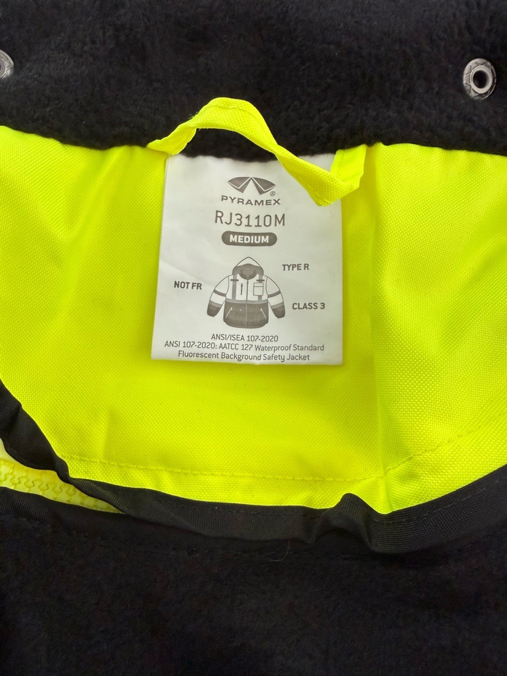 Pyramex RJ3110 High Visibility Insulated Reflective Safety Jacket NWT Size M - Picture 6 of 10